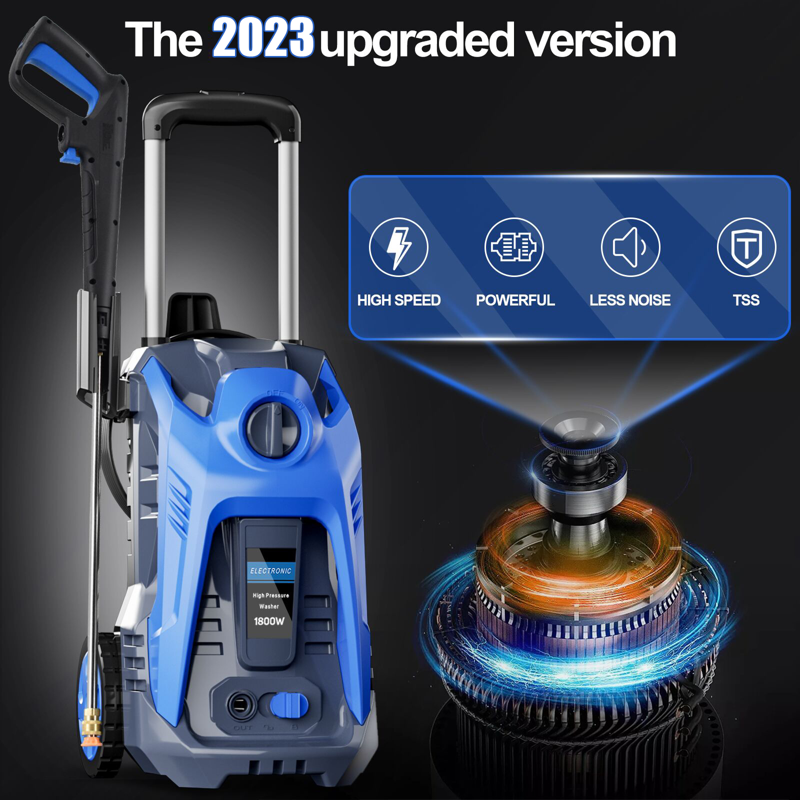 Powerful Electric Pressure Washer – 3500 PSI Electric Power Washer, 2.5 ...